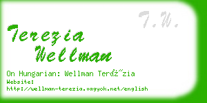 terezia wellman business card